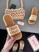 Chinelo Slide miu miu