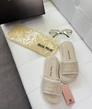 Chinelo Slide miu miu