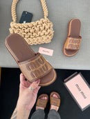 Chinelo Slide miu miu