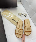 Chinelo Slide miu miu