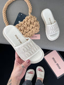 Chinelo Slide miu miu